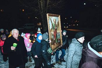 У м.Долина відбулася довгоочікувана подія – благословення храму св. ап. Андрія Первозванного